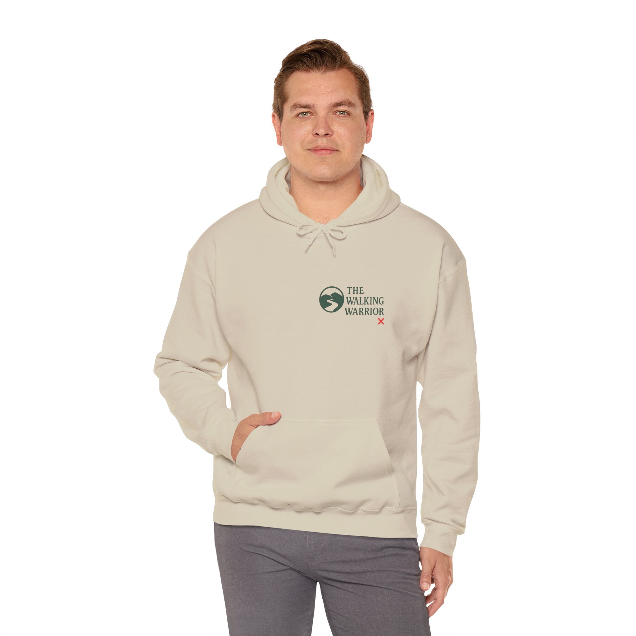 The Walking Warrior Sweatshirt, Cozy Unisex Hoodie, Inspirational Gift for Fitness Lovers, Motivational Apparel, Perfect for Spring and Fall