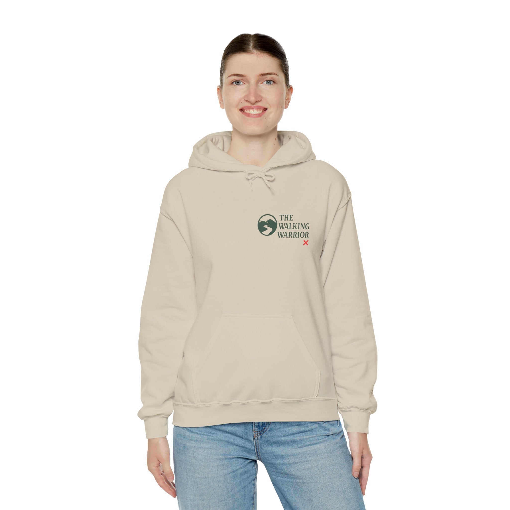 The Walking Warrior Sweatshirt, Cozy Unisex Hoodie, Inspirational Gift for Fitness Lovers, Motivational Apparel, Perfect for Spring and Fall
