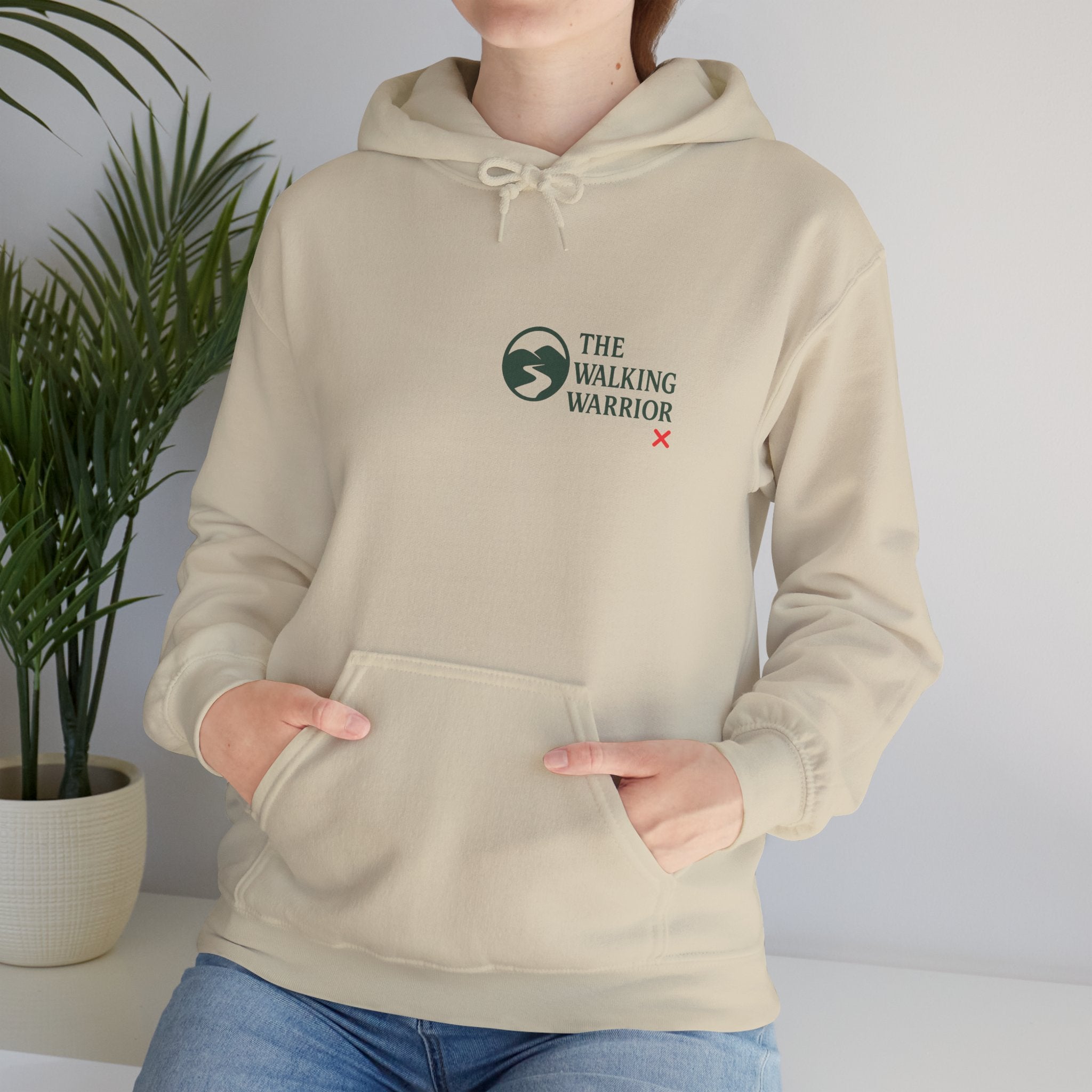 The Walking Warrior Sweatshirt, Cozy Unisex Hoodie, Inspirational Gift for Fitness Lovers, Motivational Apparel, Perfect for Spring and Fall